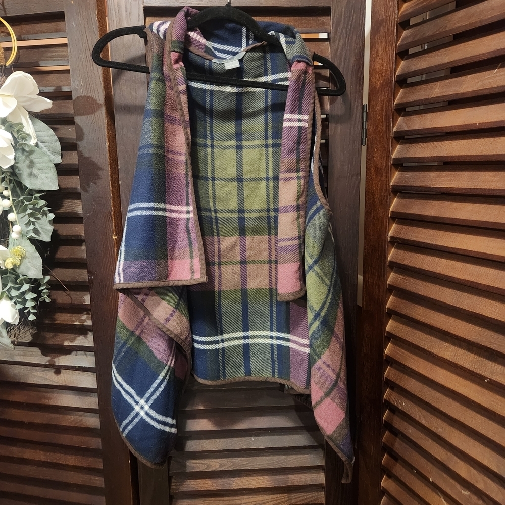 Vintage Multicolor Plaid Vest